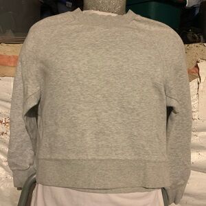 Club Monaco Light Gray Crewneck Crop Top